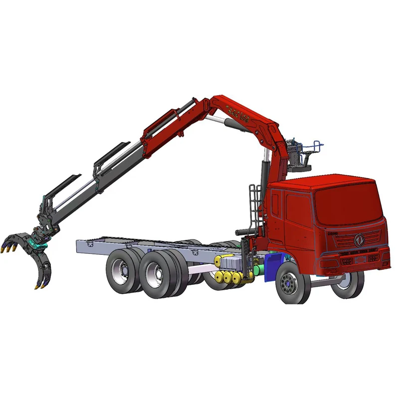 hot Sale Truck Crane 8 Ton steel crap grabber Pickup Truck mounted Crane for sale