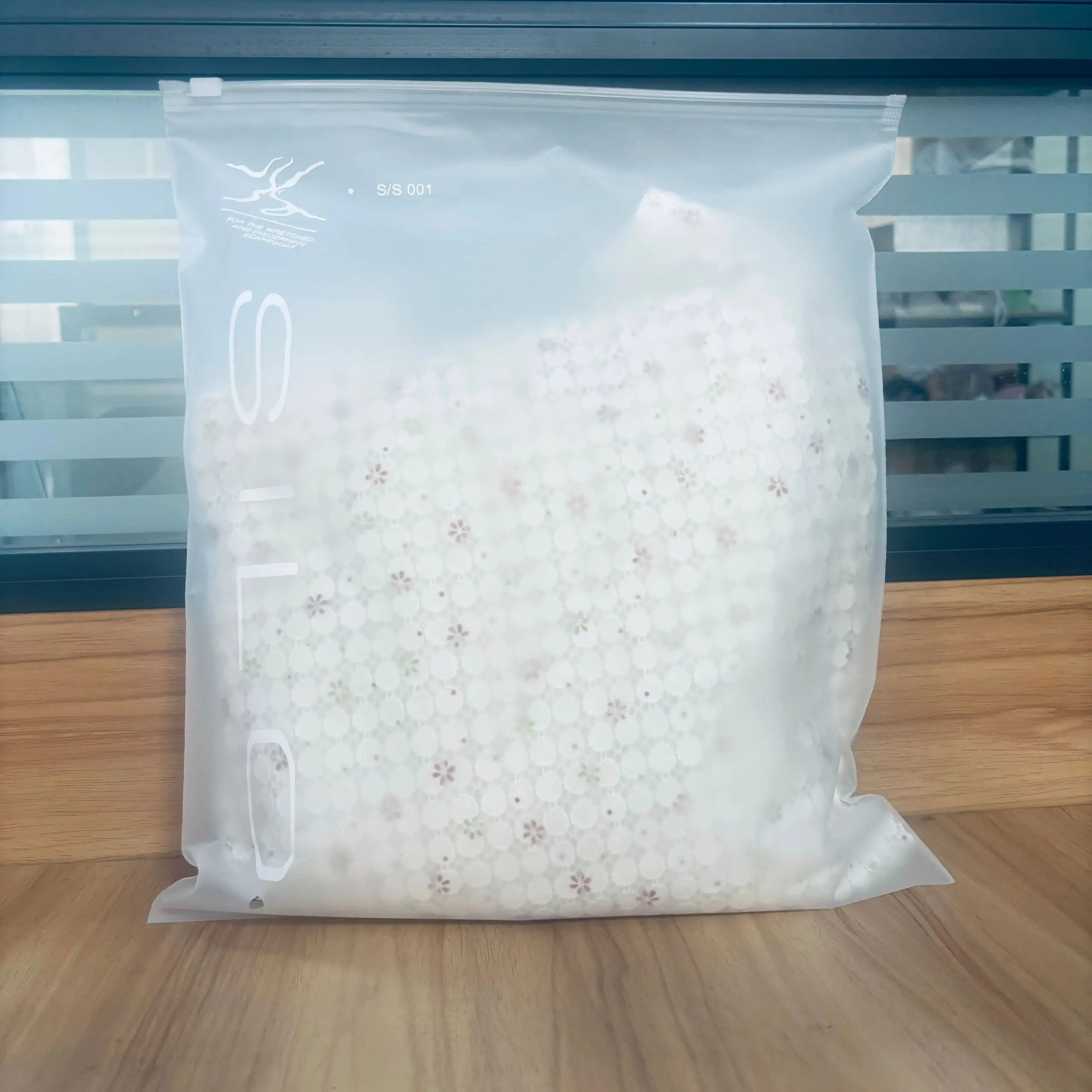 Custom Logo Clear Matte Zip Lock Plastic Underwear Zipper Bikini Swimming Clothes Packaging Bag