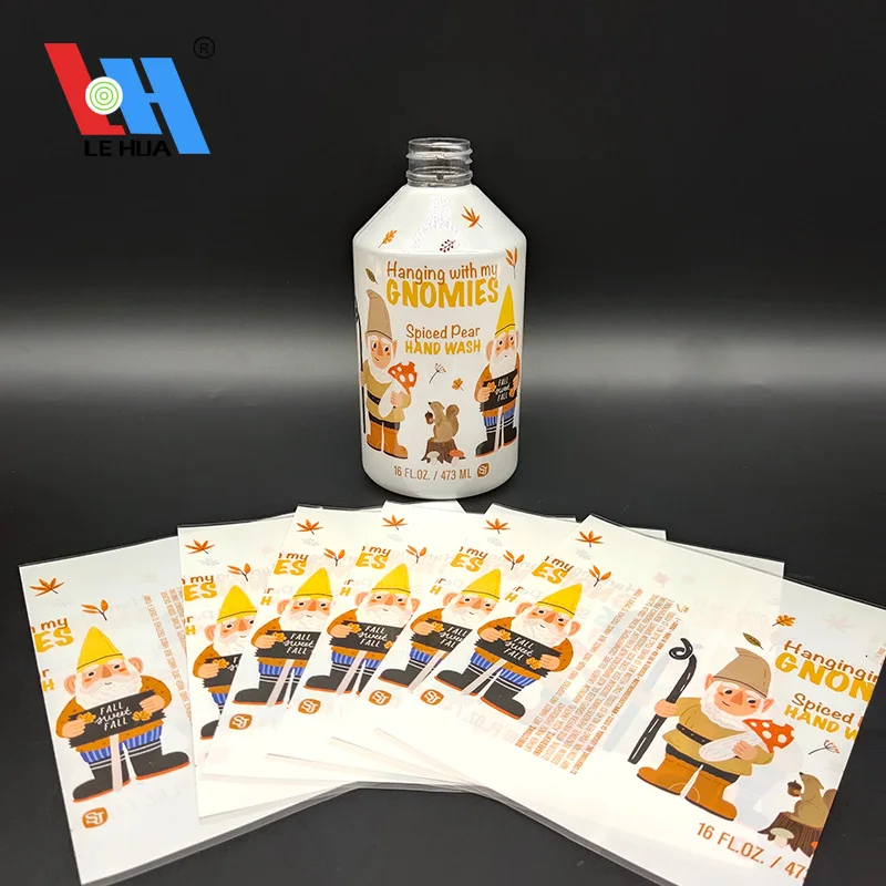 Metalized Orange Black Multicolor china cheap pre cut custom pvc heat shrink wrap labels roll film packaging for bottle