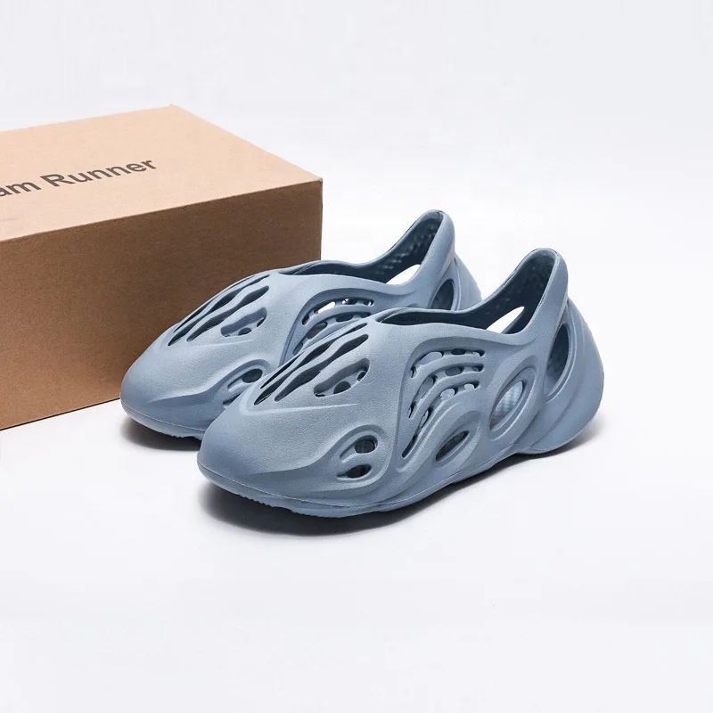  Новинка 2021 г. kanye west Yeezy sliдесandal унисекс коричневые плоские комнатные пляжные мужские и женские тапочки пенопластовый бегун MXT Moon