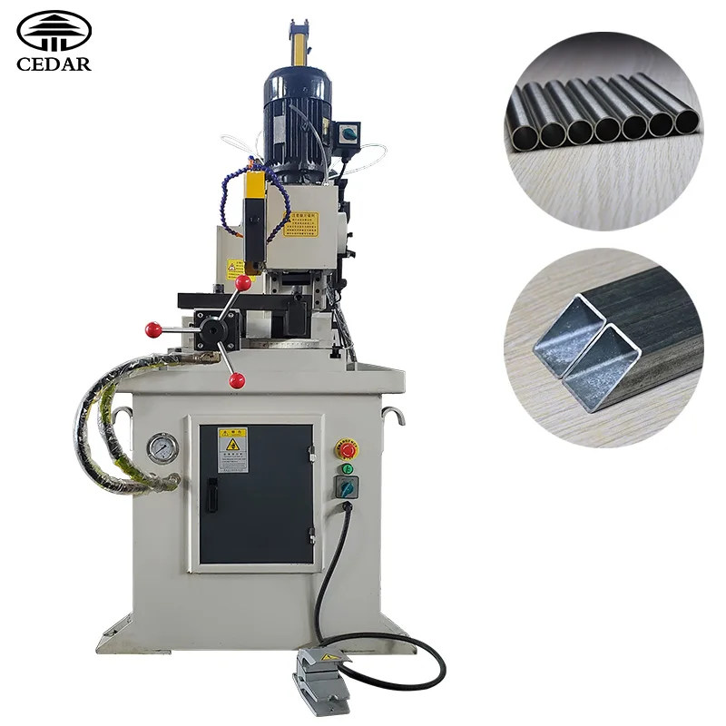 MC-350Y hydraulic square and round tube cutting machine semi automatic pipe cutting machine for iron or steel