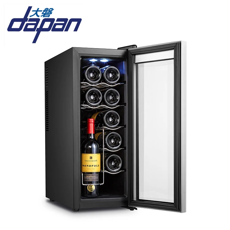 Vertical modern popular mini furniture wine fridge red wine barrel refrigerator cooler