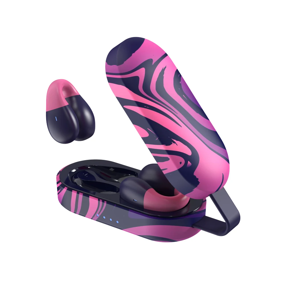 Good Quality Pocket TWS Earphone LEDt Indicator Comfortable Clip on Ear Earbuds Ear clip-type open Ear clip earphone