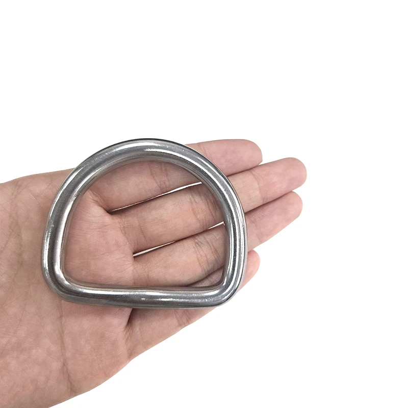 High Quality Stainless Steel sunshade net D Buckle Japanese Buckle Welding Triangle D Ring Welded Buckle for Bag Hardware
