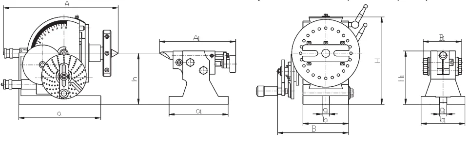 MS4 Universal mini manual lathe dividing head for milling machine