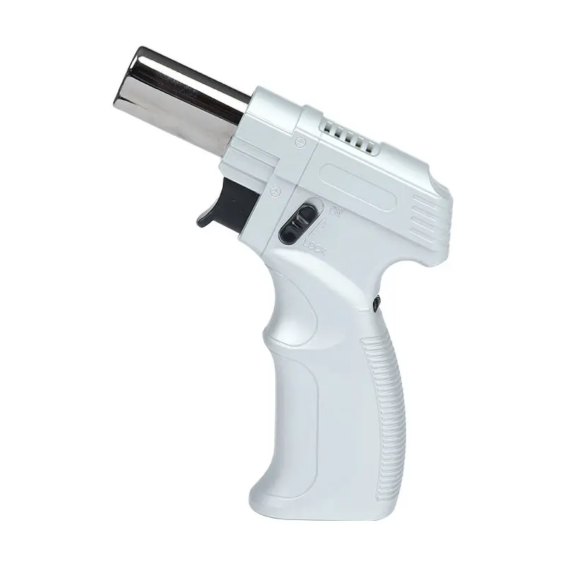 Christmas Family Dinner Windproof Blue Flame Cigar Lighter Mini Butane Gas Blow Torch for BBQ Kitchen