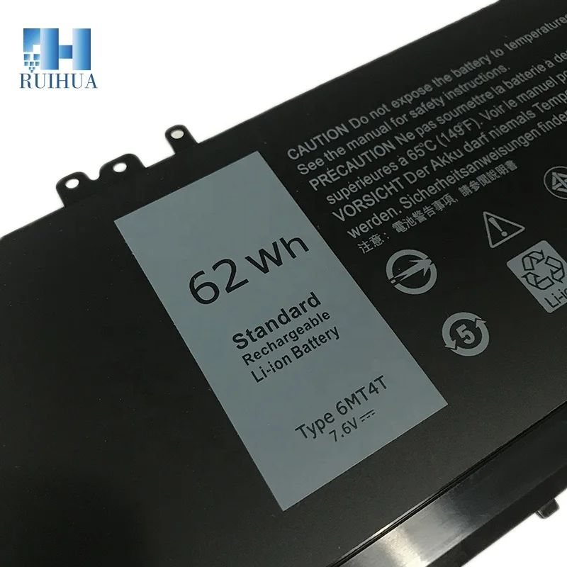 New 6MT4T Laptop Battery 7.6V 62Wh 8157mAh For dell laptop external battery E5450 E5470 E5550 E5570 TXF9M 79VRK 07V69Y