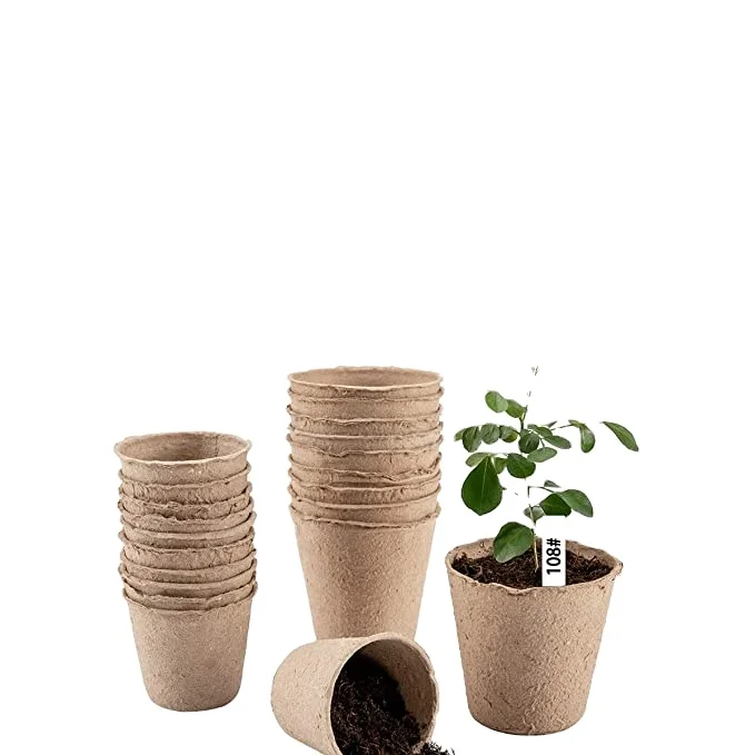 Биоразлагаемый транспортер, целлюлозная бумага, цветочные растения, торфяные горшки, лотки для посадки, горшки для рассады, оптовая продажа