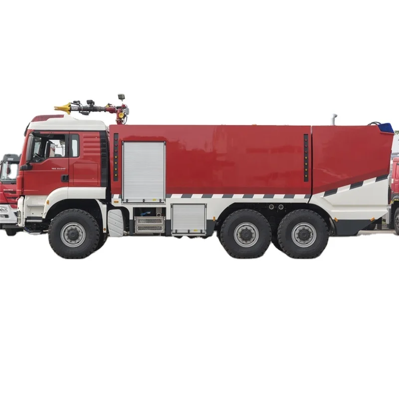 MAN airport fire truck fire water cannon with pump fire fighting vehicle for sale