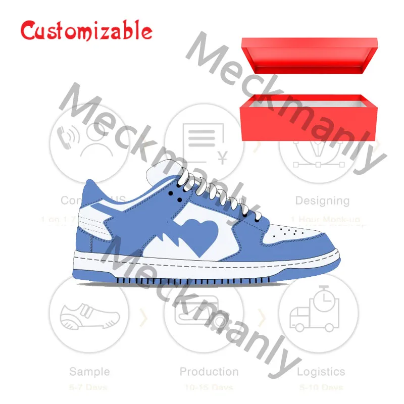 High quality Custom Original Custom Logo Basketball Shoes Custom High And Low Cut Leather Sneakers shoes