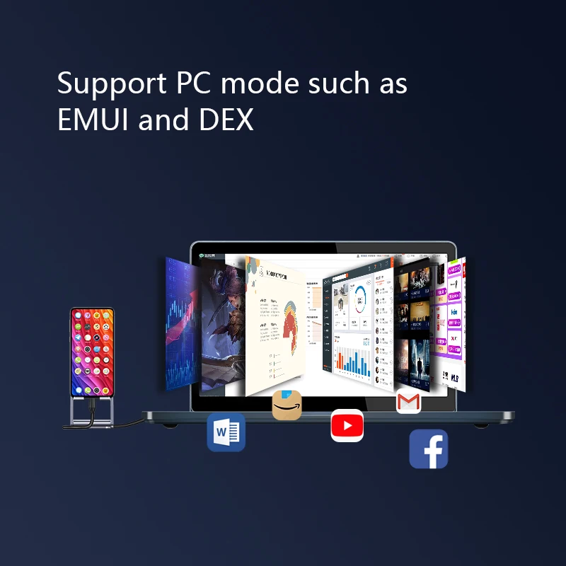 13 3 дюймов ноутбука стиль usb c док-станция для монитор DEX EMUI Режим ПК изменение смартфон к