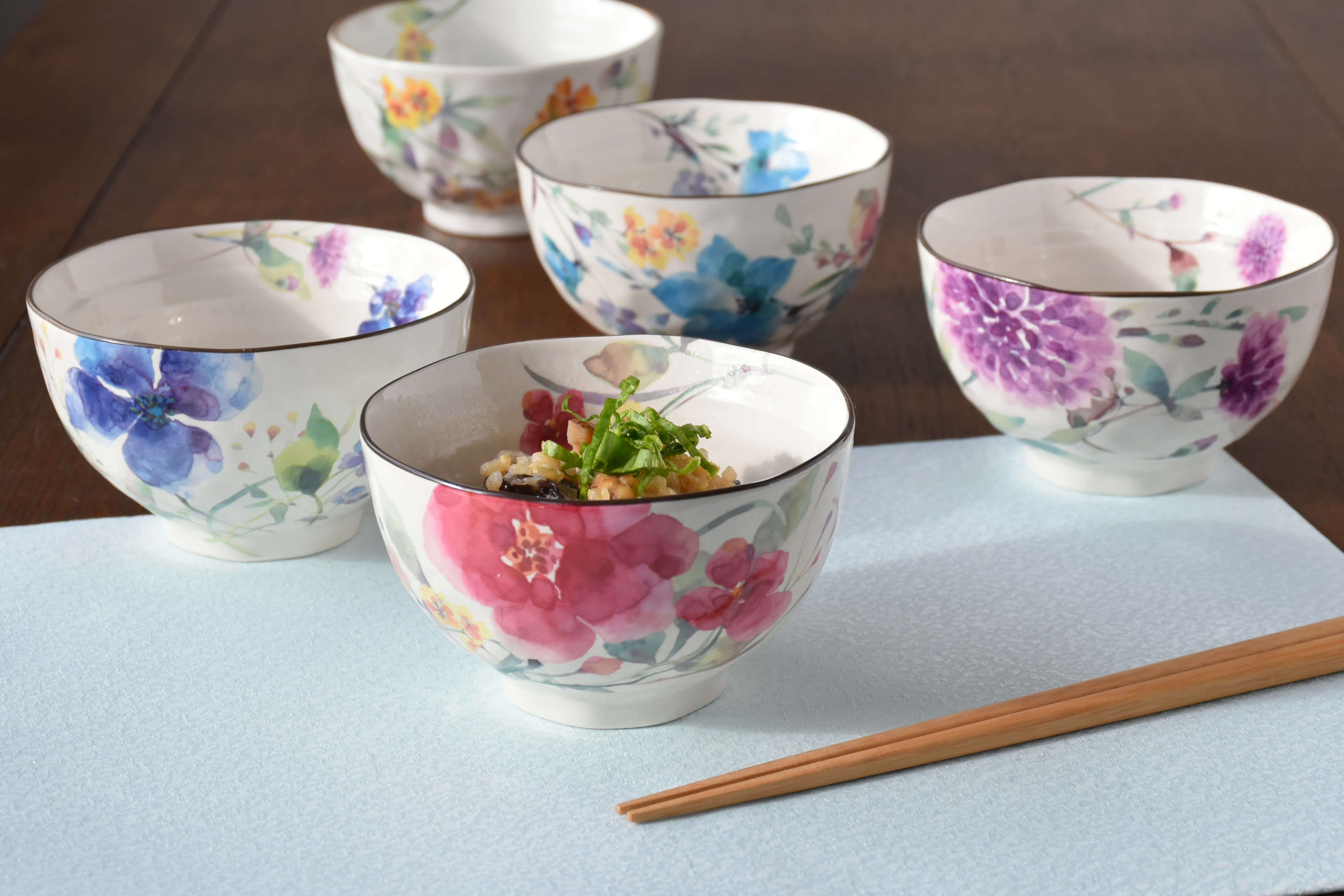 Wholesale  hot sale stocked large three-dimensional porcelain Japanese bowl ceramic