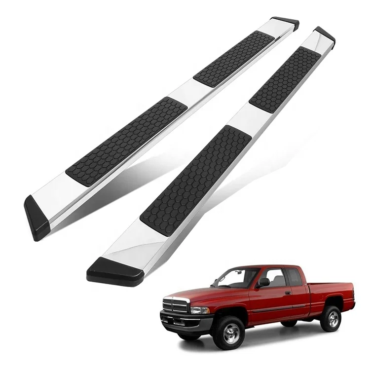 Stainless Steel 6 Inches Nerf Step Bar Running Board Compatible with Ram 1500 Crew Cab 2019-2022, Chrome