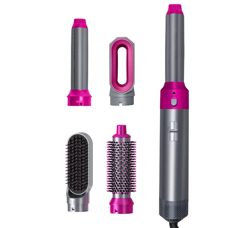 Airstyler 5 в 1, инструменты для укладки волос, электрический одношаговый стайлер, фен и объемный распылитель, щетка для горячего воздуха