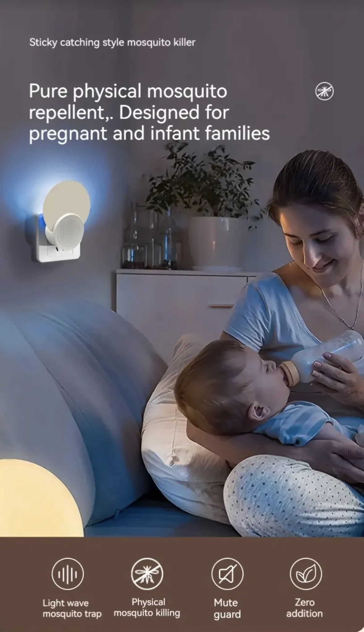 LED Night Light Lamp with Sensor LED Night Light Lamp with Automatic Dusk to Dawn Sensor Night Light For Baby Gift Romantic Colo
