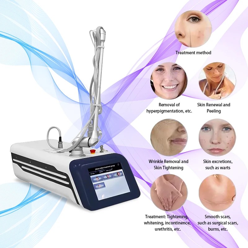 Portable 10600nm Co2 Fractional Laser Machine Stretch Mark Removal Skin Resurfacing Beauty Equipment