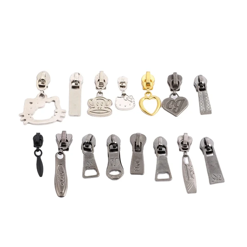 Fashion Multiple Choice Various Custom Fancy Zipper Head Sliders