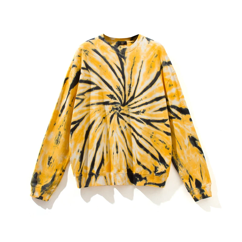 New Fashion 2022 Custom Oversized Pullover Sports Tie Dye Crewneck Sweatshirt For Men