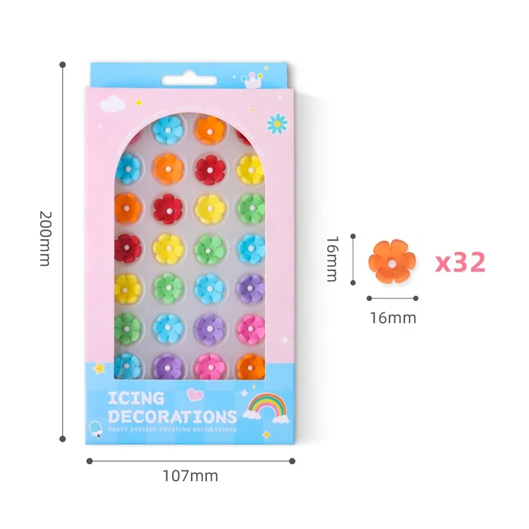 Edible Daisy Sugar Sprinkles Flowers Baking Decorate Cake Decoraionts Sprinkles Edible Candy for Girls Cake Decorations