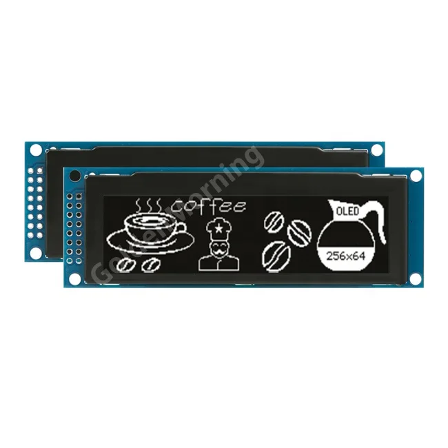 8 Bit Parallel 256x64 3.12 Inch SPI Monochrome OLED LCD Display Screen Module