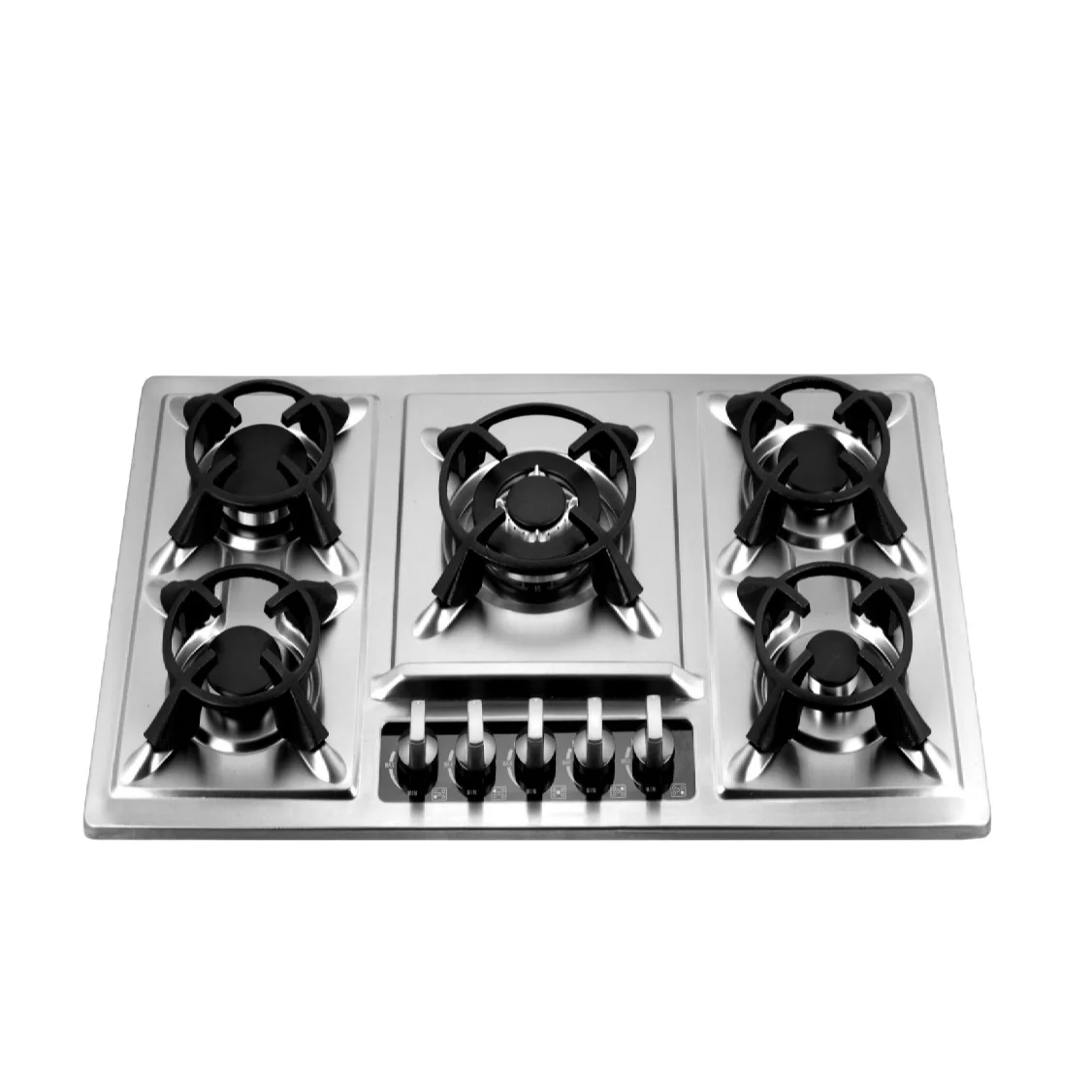 top design built in gas hob  hot selling 5 burner kitchen stove  stainless steel ng/lpg gas cooker