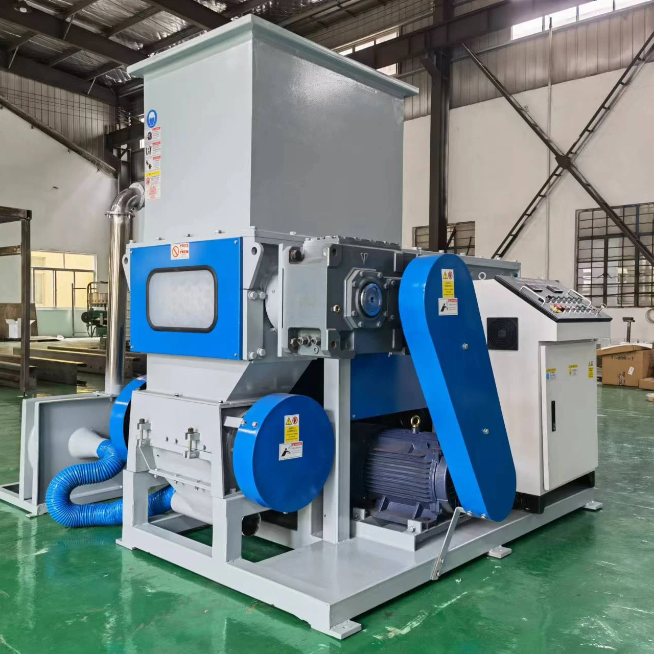 Competent Manufacturer Long Functional Life Single Industrial Plastic Shredder