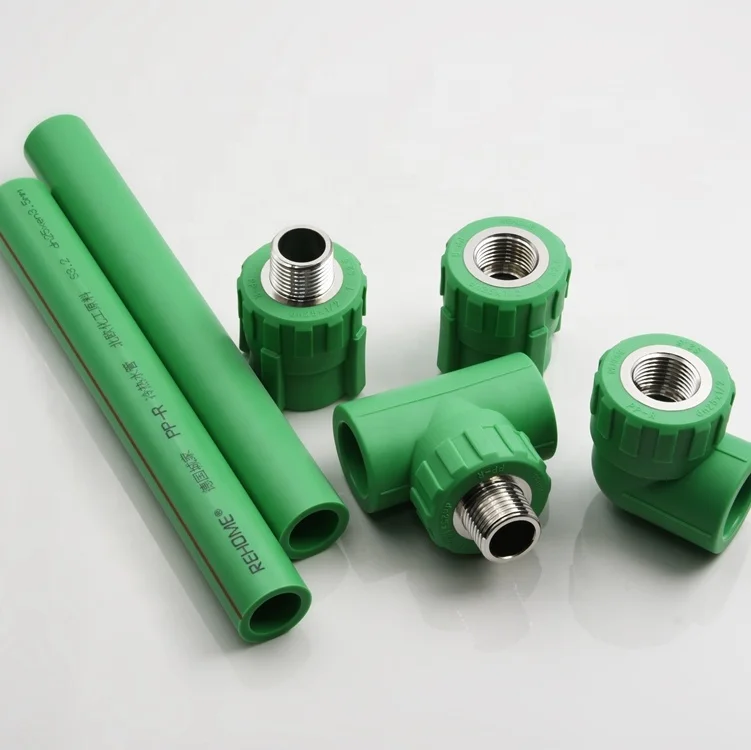 REHOME Factory PPR Female Threaded Elbow Pipe Plumbing Fittings Tee Elbow Socket Cast Brass 50mm Polypropylene Tube Fittings