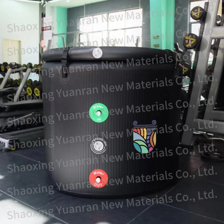 Hot-Selling Outdoor SPA Tubsair Jet Massage Inflatable Ice Barrel Cold Plunge Round Shape Tub Spa bathtub