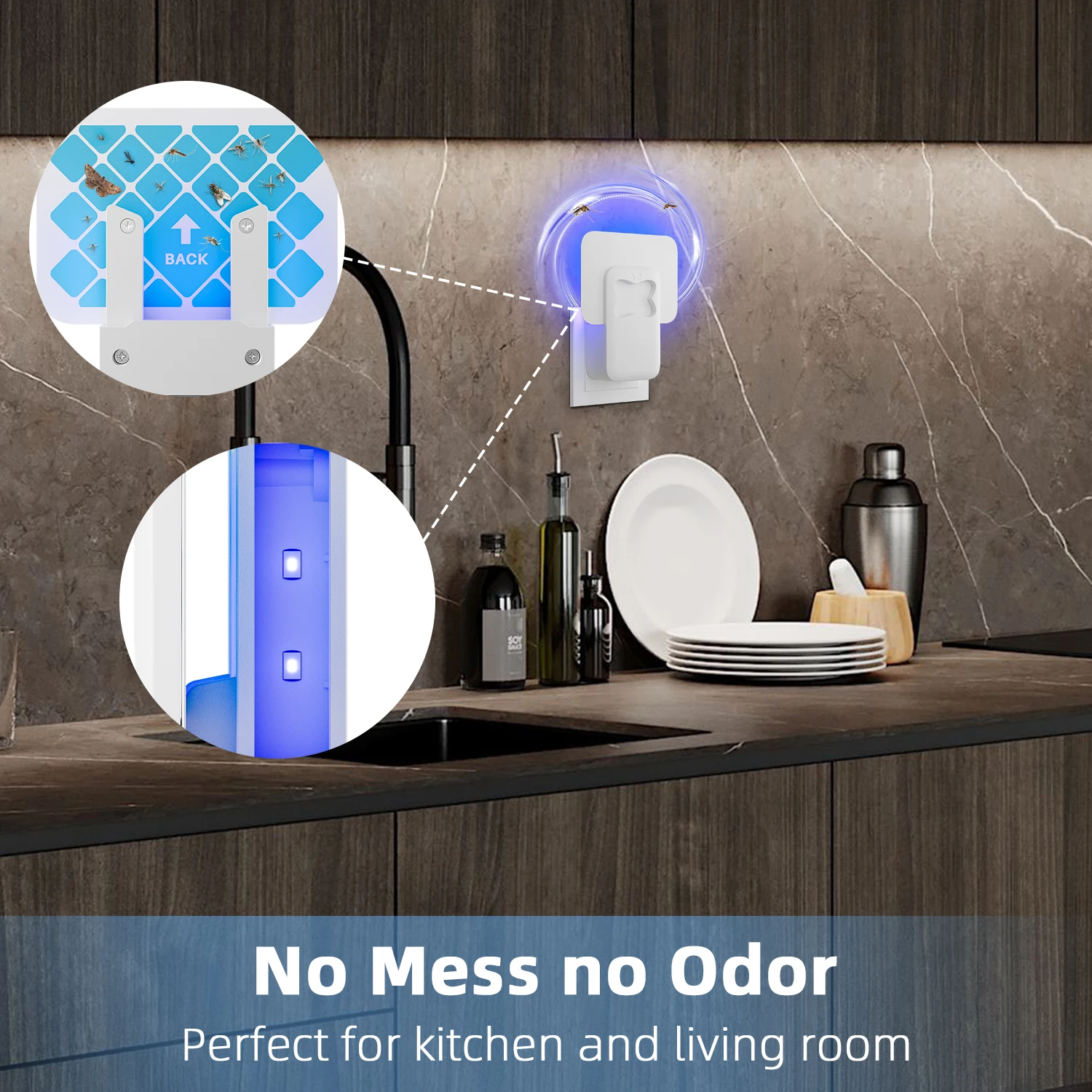 Indoor Fly Catcher Fly Killer Traps With Bait Super Effective Indoor for Home Use Gnat Traps Fruit Flies