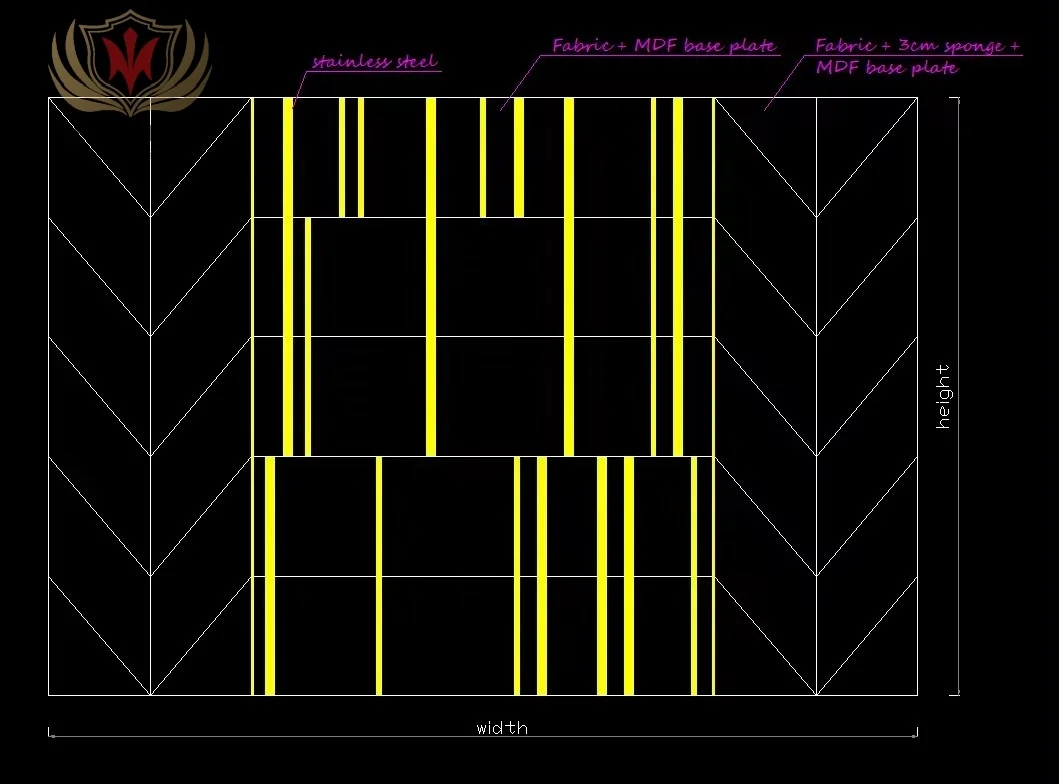 HJ HOME Factory Customized Luxury Decoration Fashion Design Background Wall Fabric Leather Soft Wall Panels