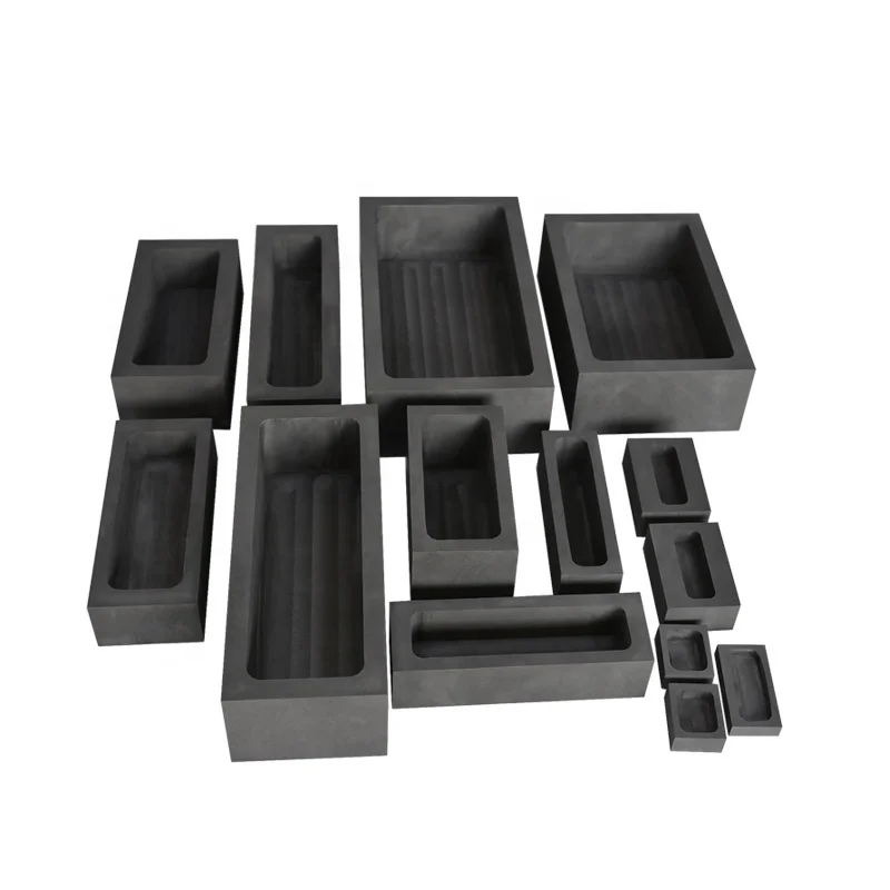 Factory Price Graphite Crucible Ingot Molds for Precious Metal Gold Silver Copper Bar Casting Customized Carbon Moulds