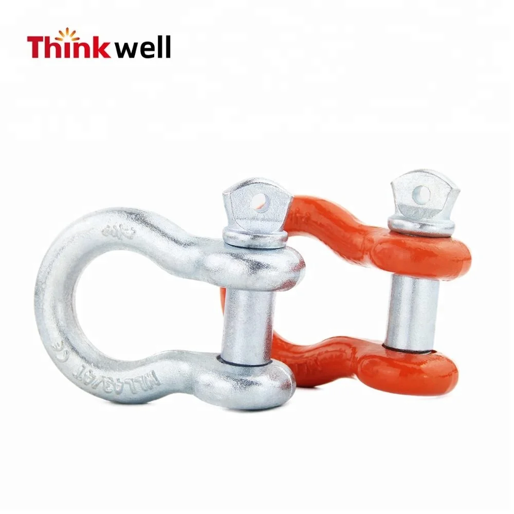 Factory Price 8T Heavy Duty Off Road Bow Shackles Accessories With D Ring Shackle Isolator