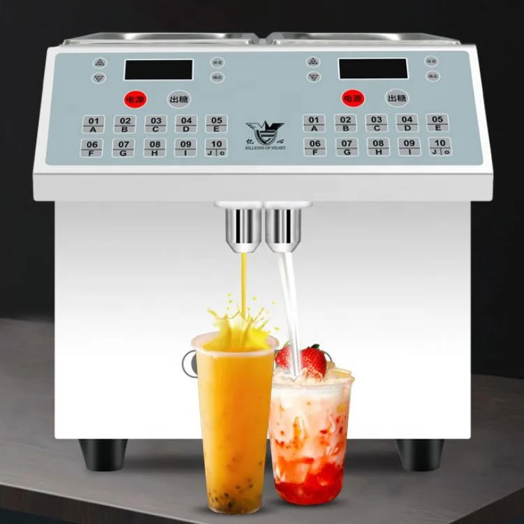 2021 New Arrival Double Tank 8L Digital Honey Sugar Fructose Syrup Dispenser Machine