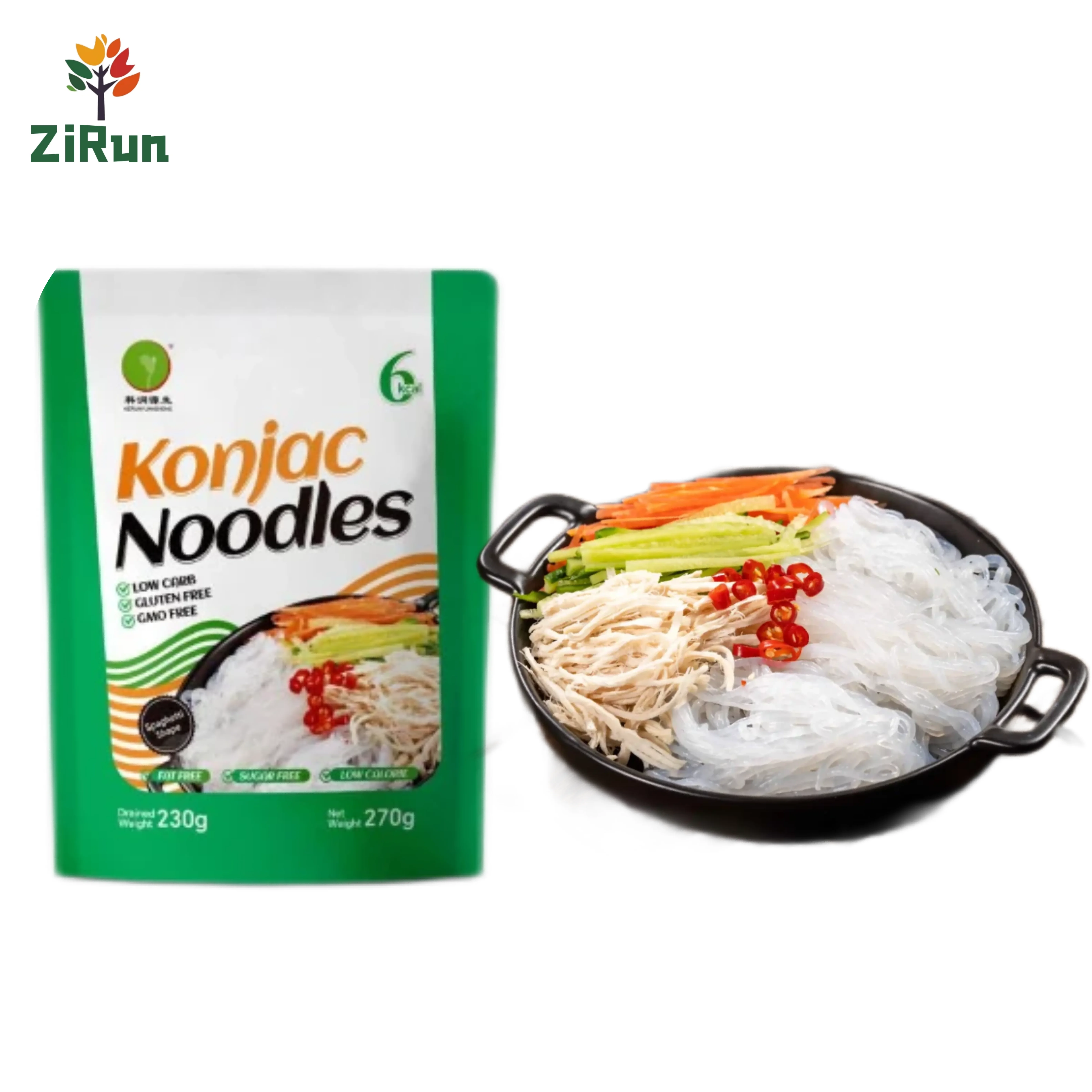 Japanese Food Whosale Fresh Pasta Konjac Glucomannan Noodle Instant