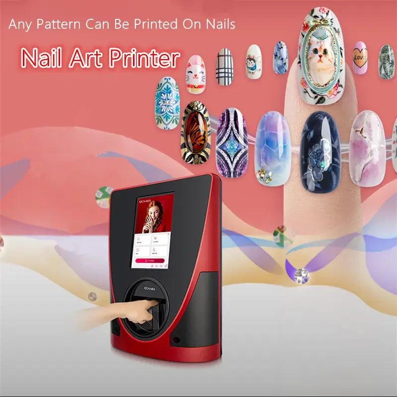 OEM O2Nails Mini Nail Art Printer Automatic Smart Wifi Nails Printing Machine Ongle DIY Color Pattern Nailprinter for Manicure