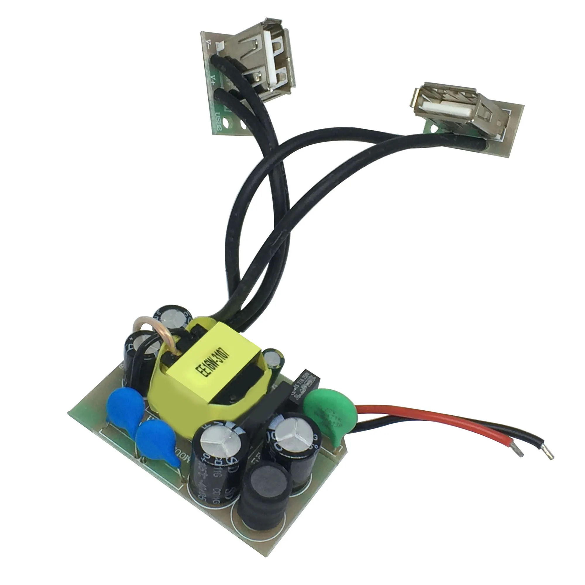 Пользовательская Быстрая зарядка Pcb от производителя Mobile 2 USB 4a модуль Pcba 5V 2.4A зарядное