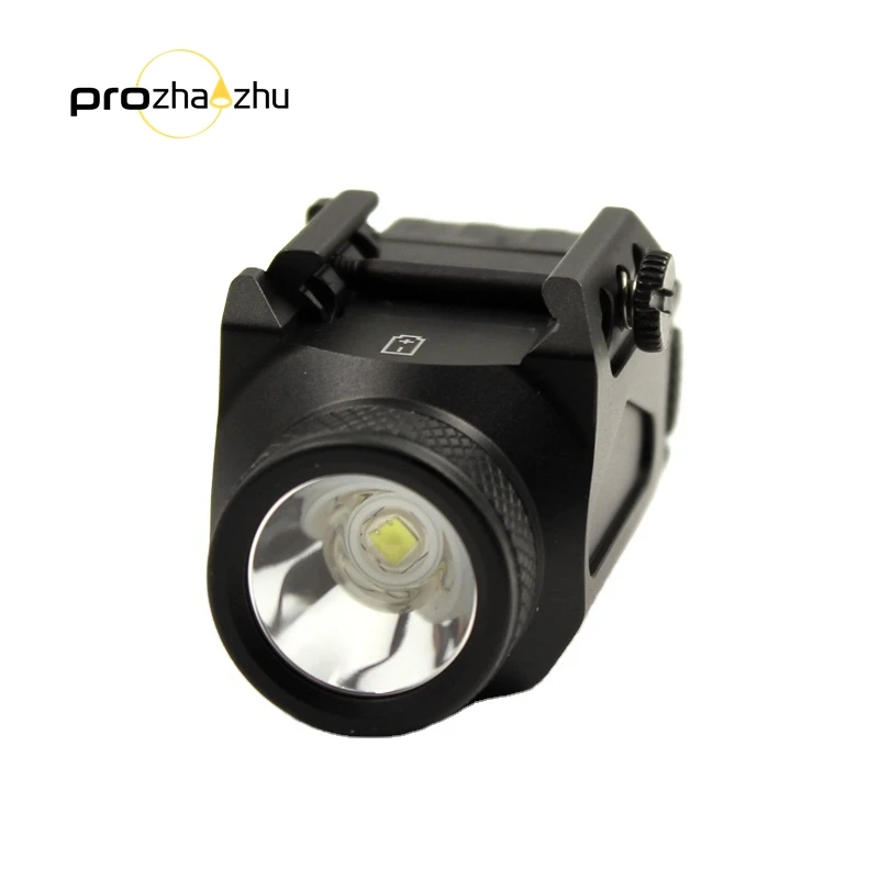Mini Rails mounted Light IP65 Waterproof 600 Lumen CR123A LED tactical flashlight hunting accessories