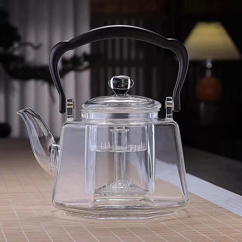 Glass tea kettle thickened heat-resistant tea-making single kettle electric ceramic stove special teapot