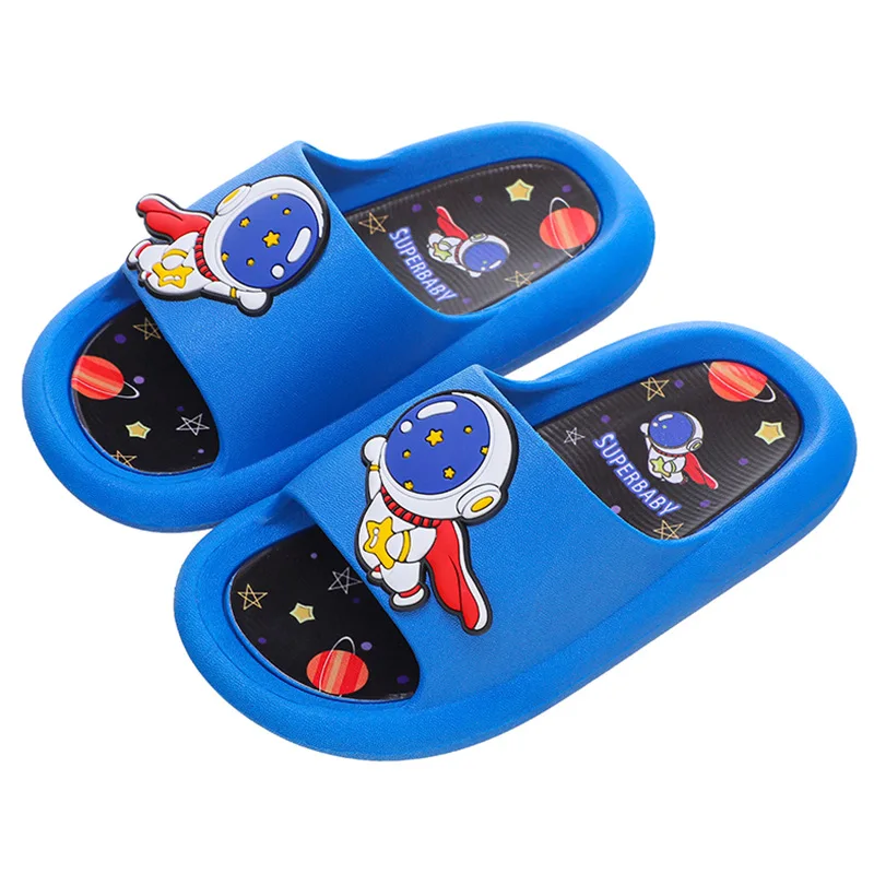 Outdoor Boys Beach Casual Comfort Slippers Summer Lovely Cartoon Children Slippers Sandals indoor Soft Bottom Flats Slippers