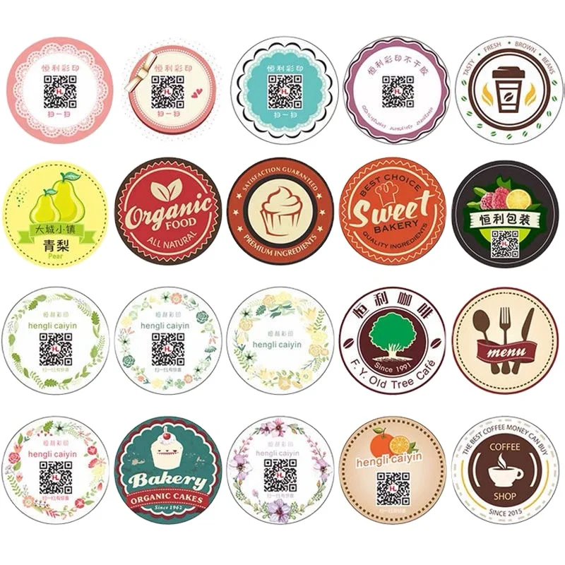 Logo Brand Custom Printed Waterproof PVC BOPP Transparent Clear Paper Label Sticker For Jar Bottle Adhesive Sticky Label Sticker