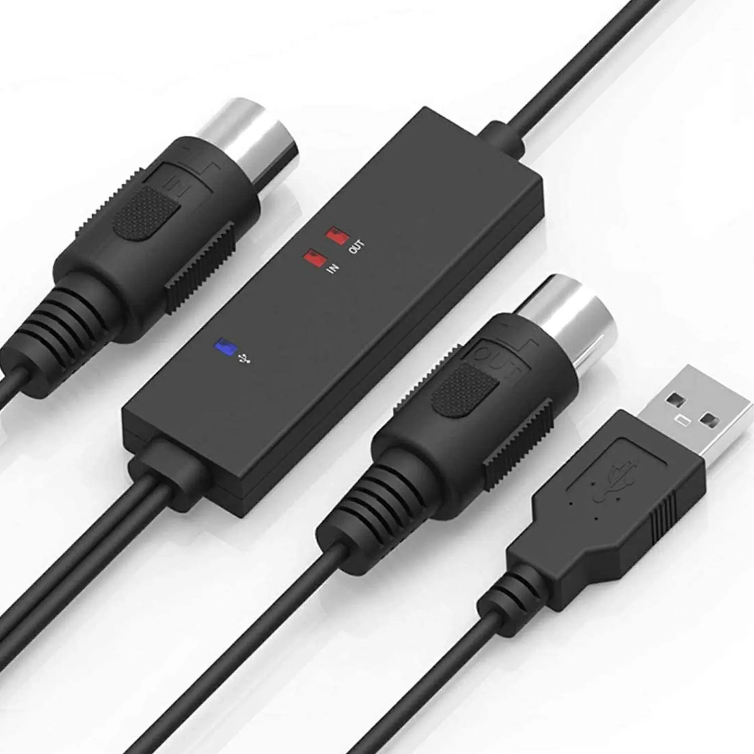 MIDI-A01 MIDI USB Cable Interface 5 Pin Line Converter usb to midi cable  USB MIDI Converter PC for Music Keyboard