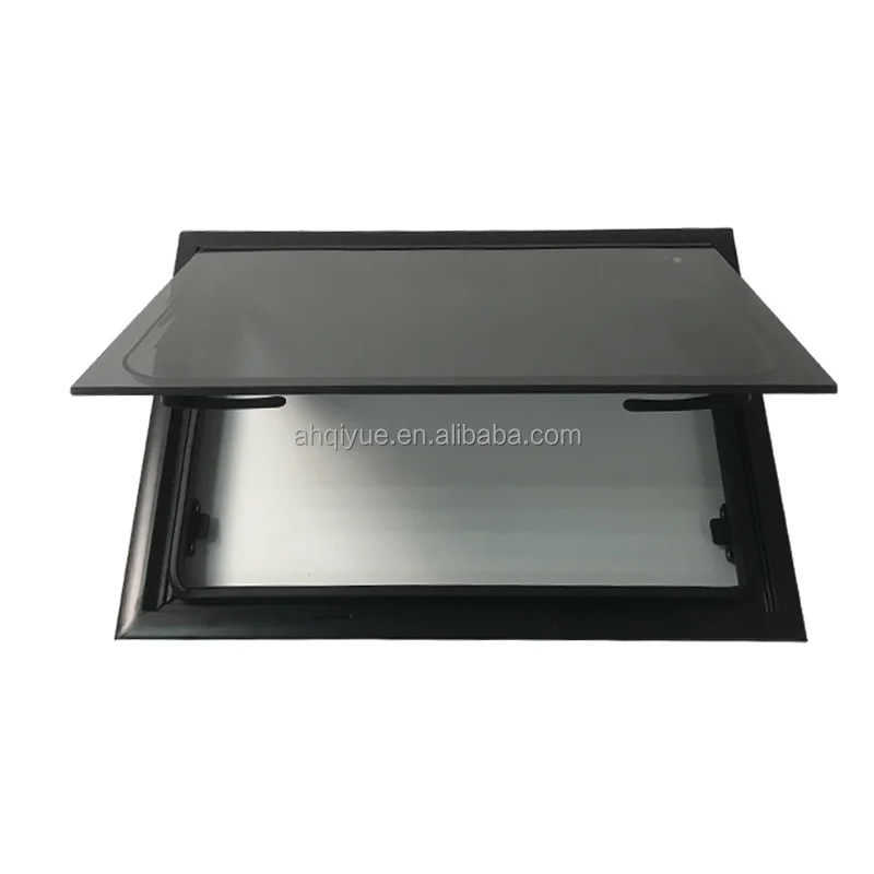 Right Angle RV Window Tinted Glass Push Window For Travel Trailer Campers