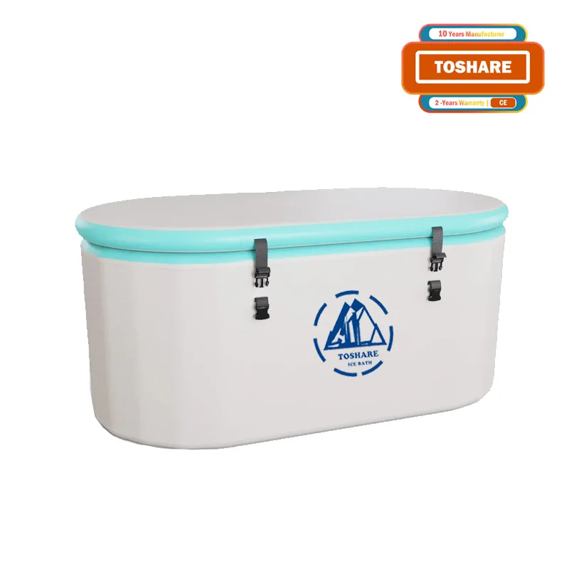 TOSHARE Customizable Inflatable Barrel Ice Bath Tub Non-Inflatable Cold Plunging Spa Unique Ice Bucket Design