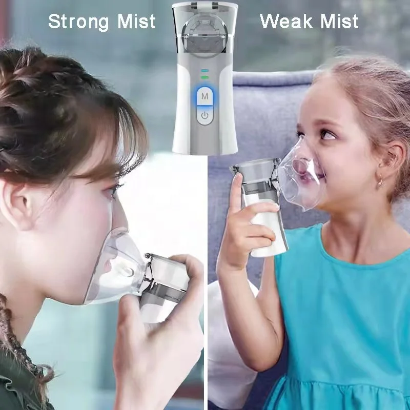 Портативный ручной небулайзер, паровой Ингалятор, увлажнитель для лечения астмы, сетчатый распылитель, дышащий аппарат, ингалятор