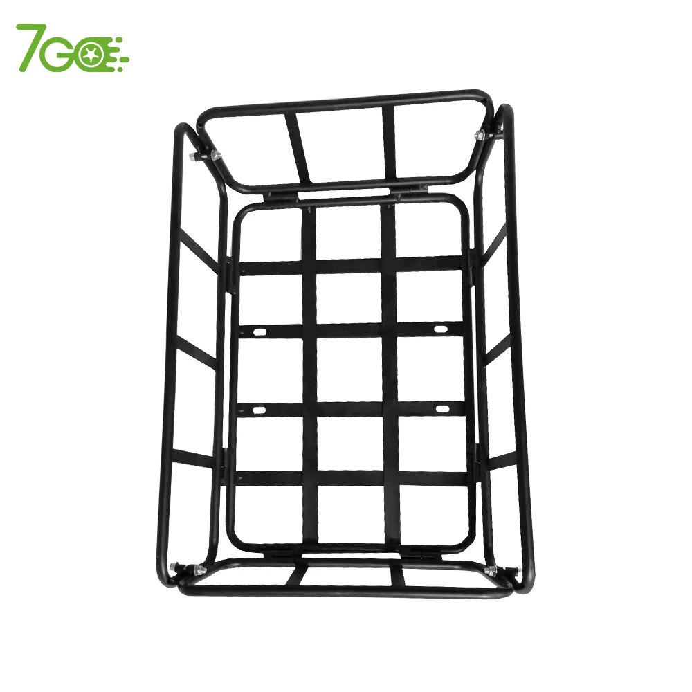 7Go High quality wholesale Electric bicycle ebike e bike accessories iron  hanging rear back basket