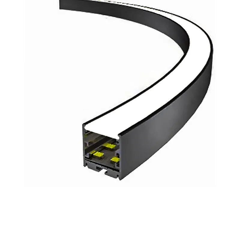 offer design curved led  extrusion Half ring led profile Recessed floor bendable aluminum profile for led strip
