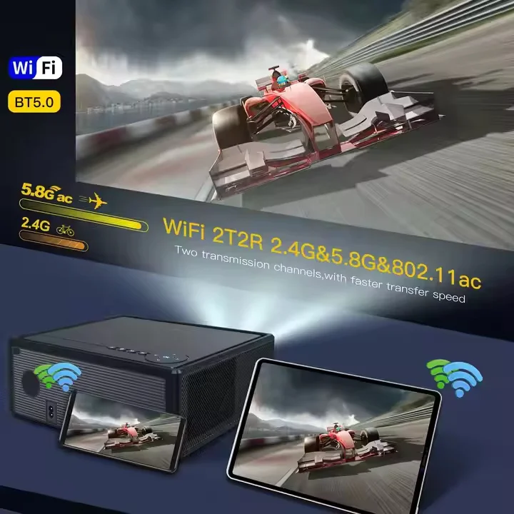 Paihao X7 Global 1080P Native FHD Mini Projector 4K Max LED Smart Home Cinema Projector With Auto-focus Android WIFI BT Beamer