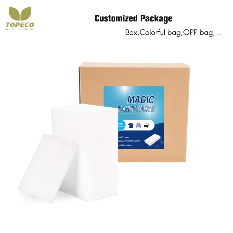 Topeco Japanese Package Melamine Sponge Wholesale Sponge Household Magic Cleaning Sponge