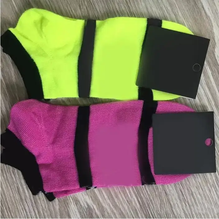 Women Sock with Tags Sports Basketball Soccer Teenagers Cheerleader Adult Cotton Short Ankle Socks Black Designer Pink Socks