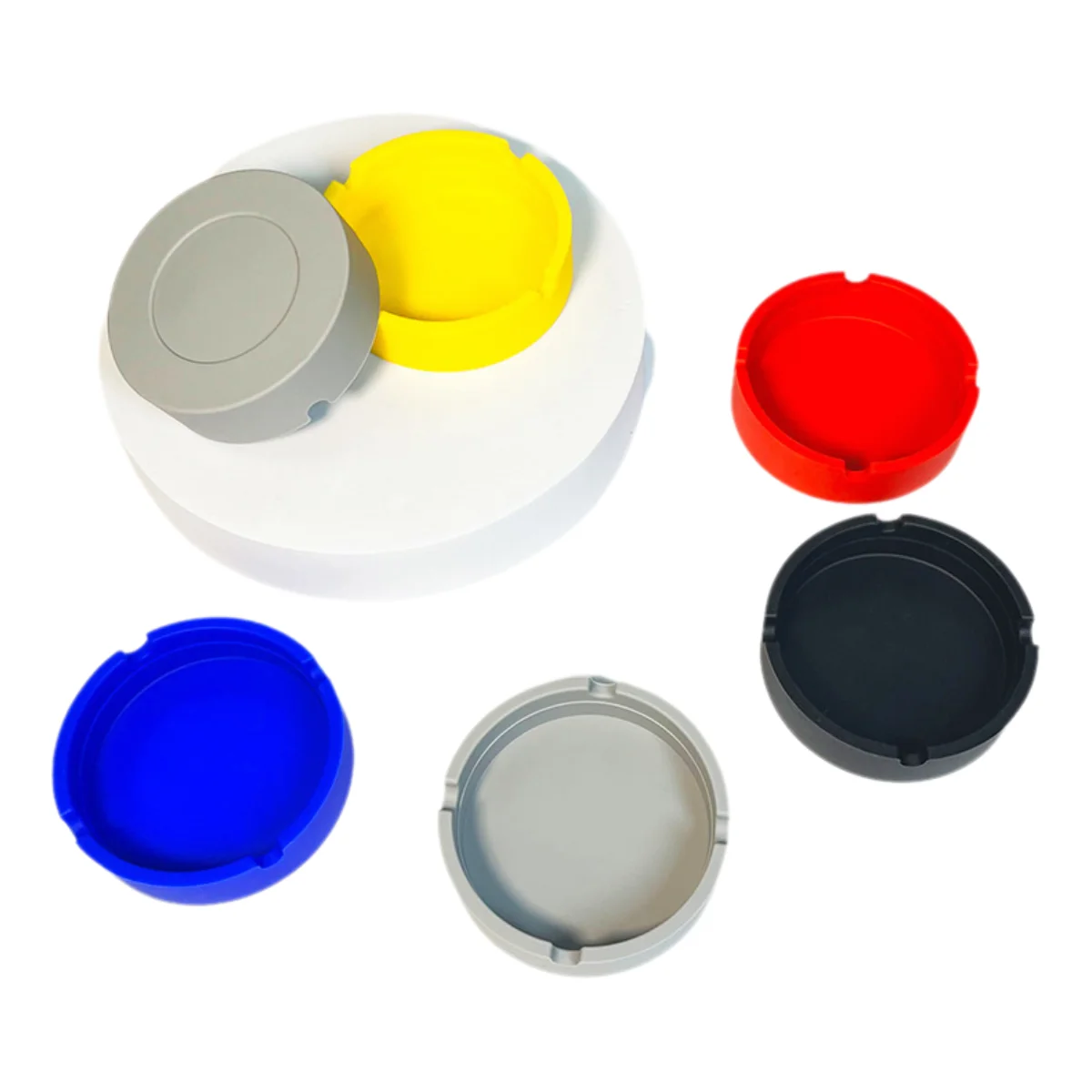 Silicone Round Shape Cigar Ash Tray Dishwasher Safe